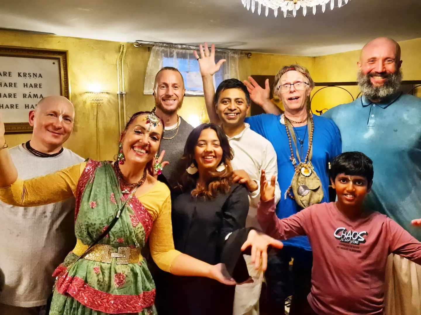 Shantonu Deva with friends and a multigenerational community
